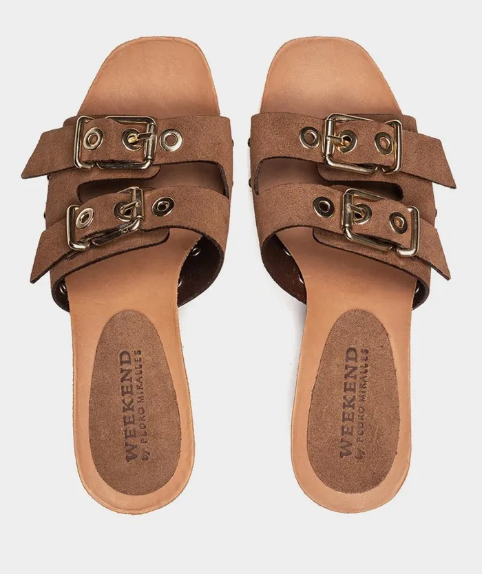Pedro Miralles Clogs SEABORN Tormenta Tabaco 8211 Woman Pedro Miralles Clogs SEABORN Tormenta Tabaco 8211 Woman