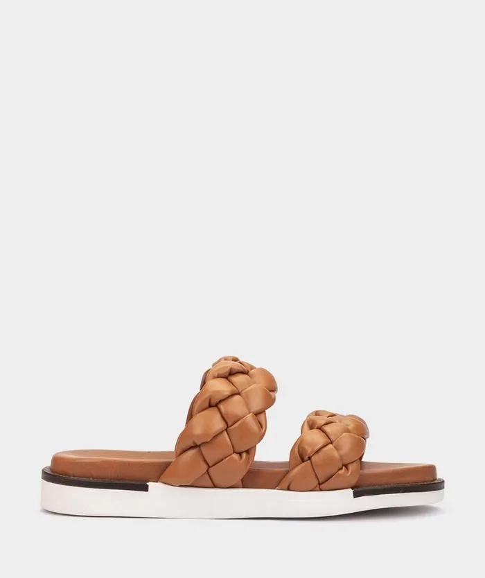 Pedro Miralles Flat Sandals AMARA Trenza Cuero 8211 Woman