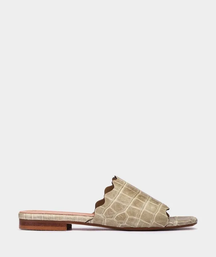 Pedro Miralles Flat Sandals AVEYRON Coco Salvia 8211 Woman