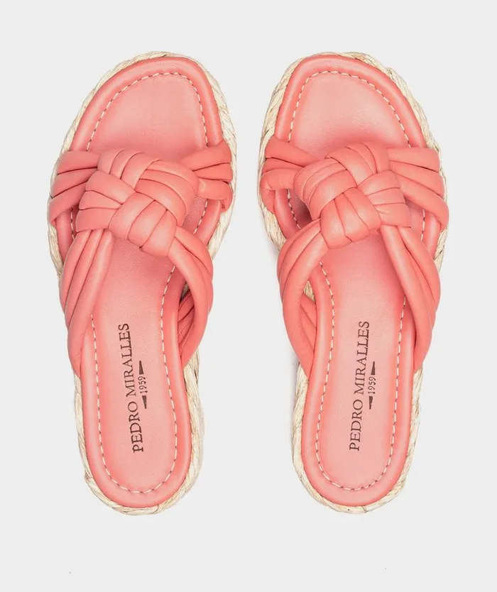 Pedro Miralles Flat Sandals BANS Cloud Corallo 8211 Woman Pedro Miralles Flat Sandals BANS Cloud Corallo 8211 Woman