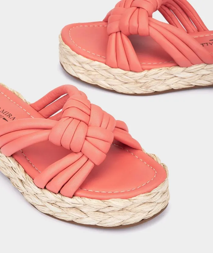 Pedro Miralles Flat Sandals BANS Cloud Corallo 8211 Woman Pedro Miralles Flat Sandals BANS Cloud Corallo 8211 Woman