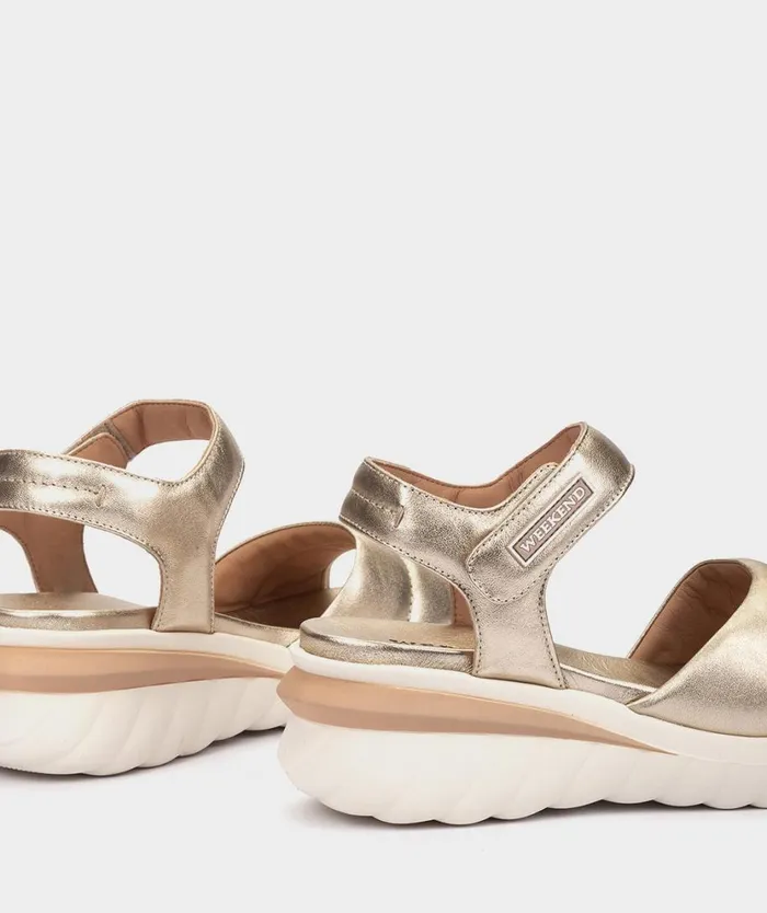 Pedro Miralles Flat Sandals BRASIL Napa Metal Platino 8211 Woman Pedro Miralles Flat Sandals BRASIL Napa Metal Platino 8211 Woman