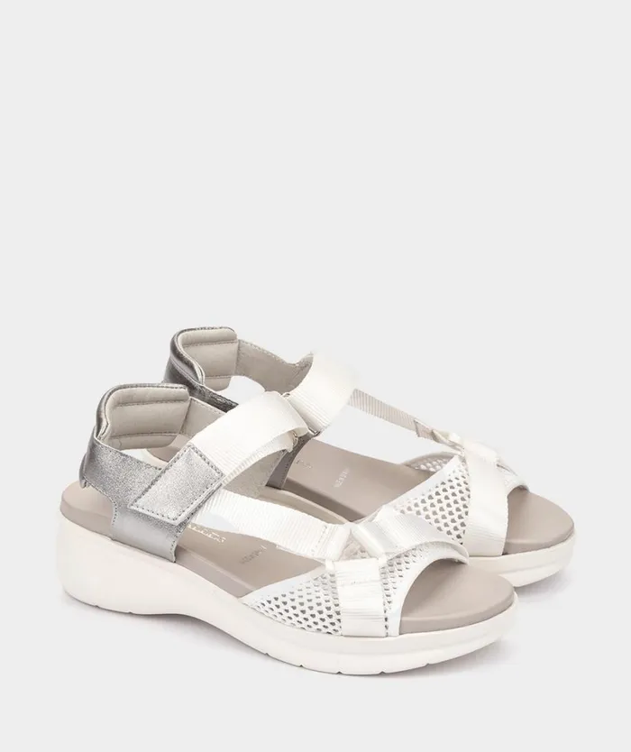Pedro Miralles Flat Sandals CANDELEDA Basketina Blanco 8211 Woman Pedro Miralles Flat Sandals CANDELEDA Basketina Blanco 8211 Woman