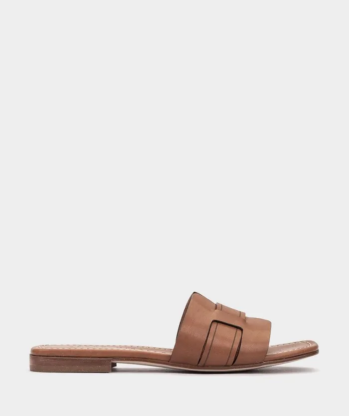Pedro Miralles Flat Sandals CASTELLAR Alfa Tabac 8211 Woman
