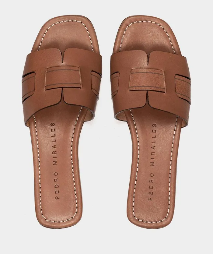 Pedro Miralles Flat Sandals CASTELLAR Alfa Tabac 8211 Woman Pedro Miralles Flat Sandals CASTELLAR Alfa Tabac 8211 Woman