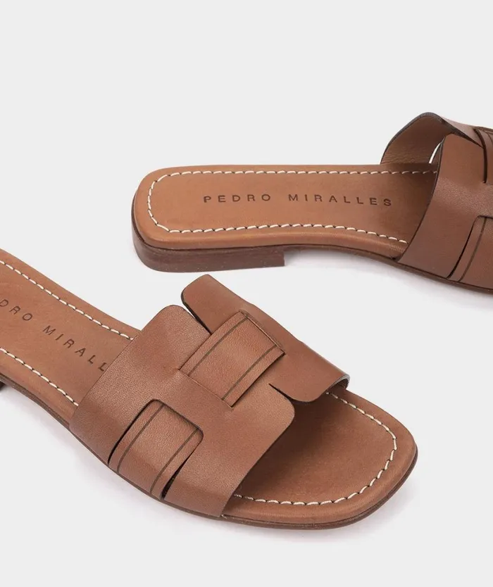 Pedro Miralles Flat Sandals CASTELLAR Alfa Tabac 8211 Woman Pedro Miralles Flat Sandals CASTELLAR Alfa Tabac 8211 Woman