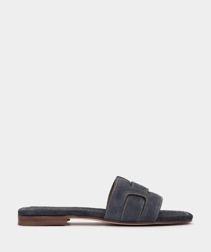 Pedro Miralles Flat Sandals CASTELLAR Velour Kiel 8211 Woman
