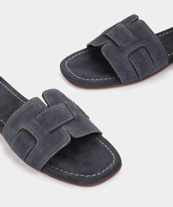 Pedro Miralles Flat Sandals CASTELLAR Velour Kiel 8211 Woman Pedro Miralles Flat Sandals CASTELLAR Velour Kiel 8211 Woman