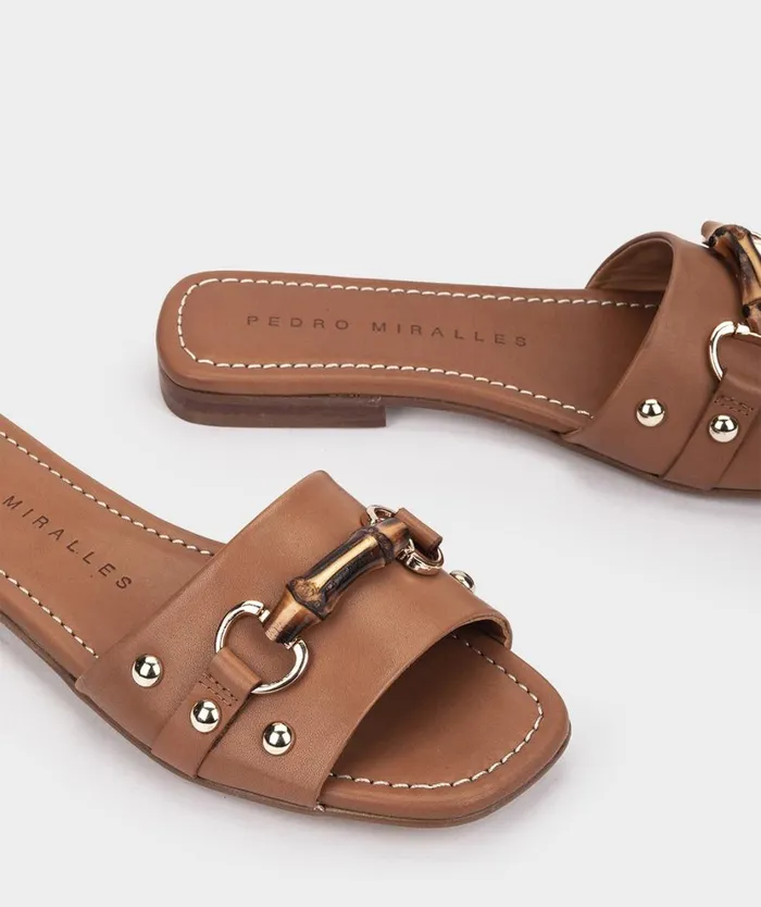 Pedro Miralles Flat Sandals CAUDIEL Alfa Tabac 8211 Woman Pedro Miralles Flat Sandals CAUDIEL Alfa Tabac 8211 Woman