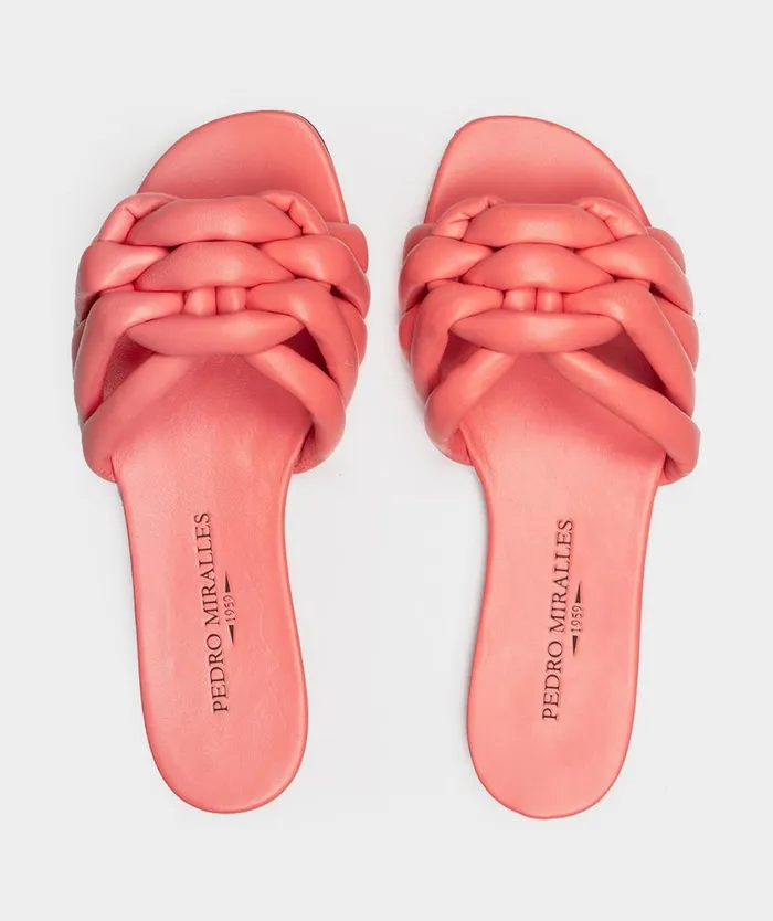 Pedro Miralles Flat Sandals HOUSTON Cloud Corallo 8211 Woman Pedro Miralles Flat Sandals HOUSTON Cloud Corallo 8211 Woman
