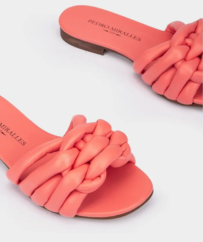 Pedro Miralles Flat Sandals HOUSTON Cloud Corallo 8211 Woman Pedro Miralles Flat Sandals HOUSTON Cloud Corallo 8211 Woman