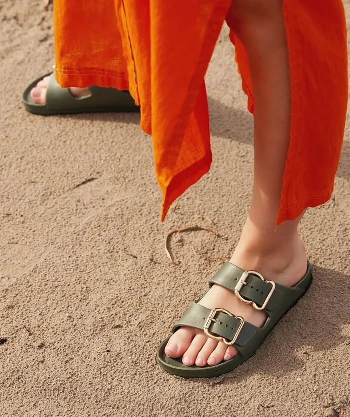 Pedro Miralles Flat Sandals IBIZA Bio Kaki 8211 Woman