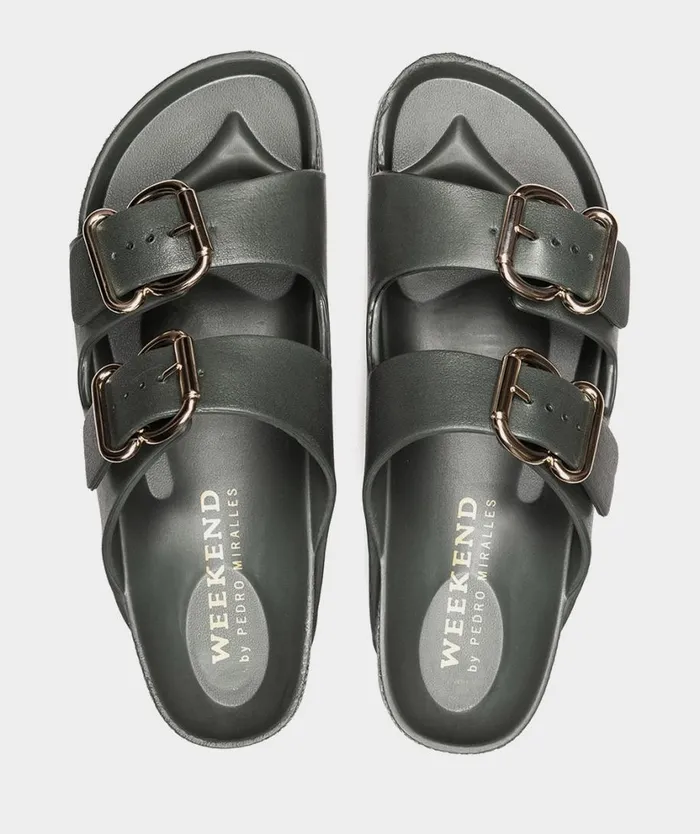 Pedro Miralles Flat Sandals IBIZA Bio Kaki 8211 Woman Pedro Miralles Flat Sandals IBIZA Bio Kaki 8211 Woman