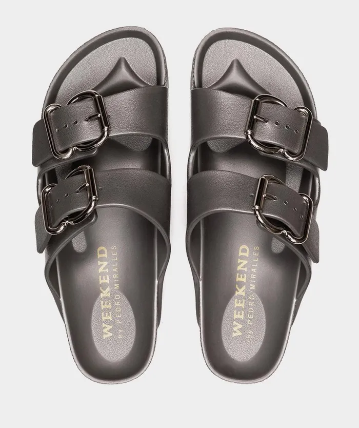Pedro Miralles Flat Sandals IBIZA Bio Plomo 8211 Woman Pedro Miralles Flat Sandals IBIZA Bio Plomo 8211 Woman