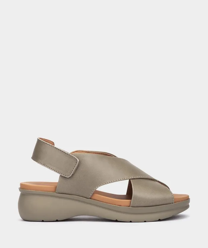 Pedro Miralles Flat Sandals ILLORA Vitello Salvia 8211 Woman