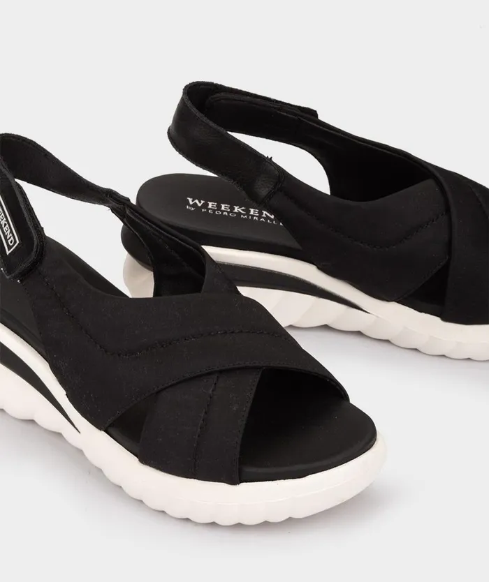 Pedro Miralles Flat Sandals JENA Camping Negro 8211 Woman Pedro Miralles Flat Sandals JENA Camping Negro 8211 Woman