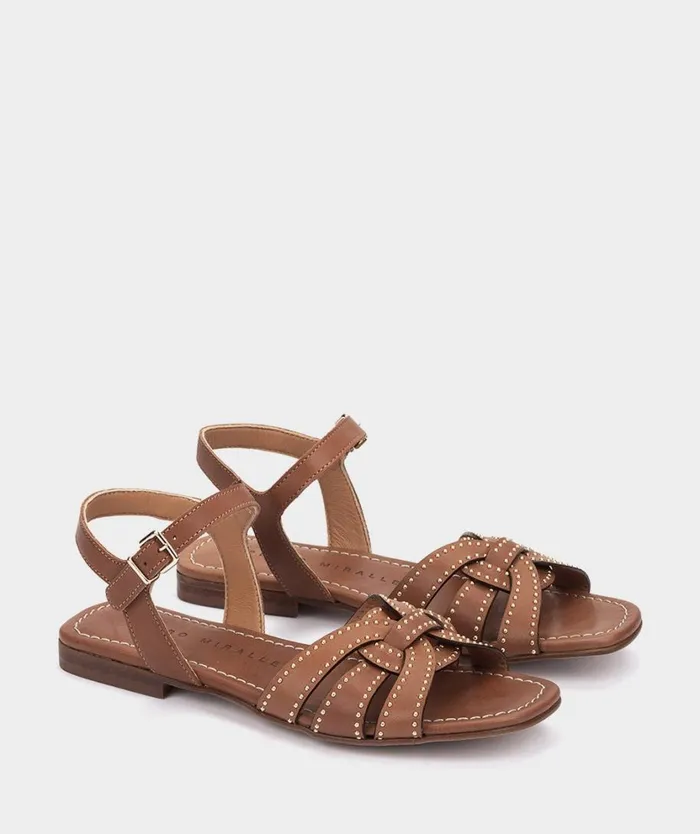 Pedro Miralles Flat Sandals LIRIA Alfa Tabac 8211 Woman Pedro Miralles Flat Sandals LIRIA Alfa Tabac 8211 Woman