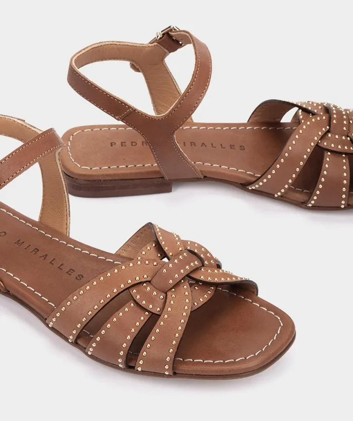 Pedro Miralles Flat Sandals LIRIA Alfa Tabac 8211 Woman Pedro Miralles Flat Sandals LIRIA Alfa Tabac 8211 Woman