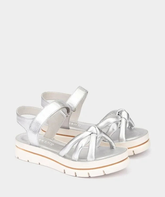 Pedro Miralles Flat Sandals MLAGA Cloud Metal Plata 8211 Woman Pedro Miralles Flat Sandals MLAGA Cloud Metal Plata 8211 Woman