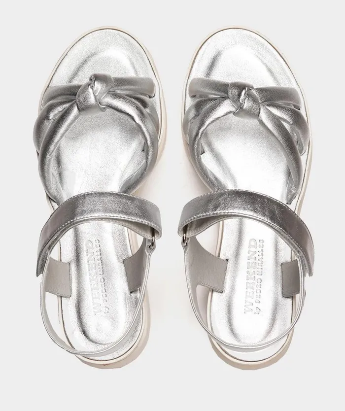 Pedro Miralles Flat Sandals MLAGA Cloud Metal Plata 8211 Woman Pedro Miralles Flat Sandals MLAGA Cloud Metal Plata 8211 Woman