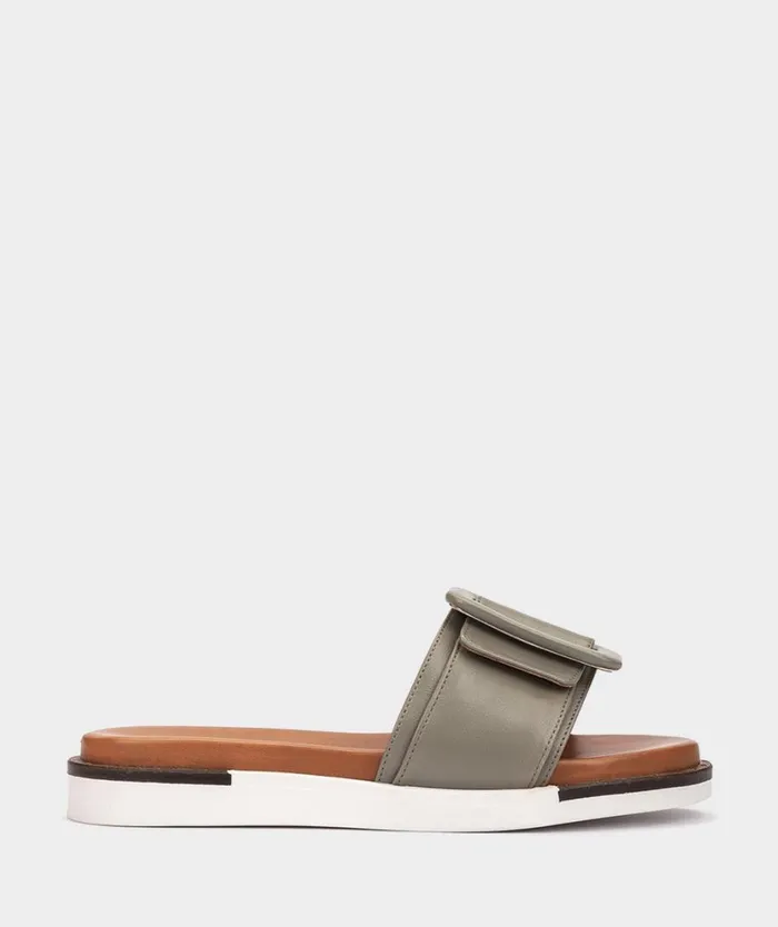 Pedro Miralles Flat Sandals MARSALA Florencia Oliva 8211 Woman