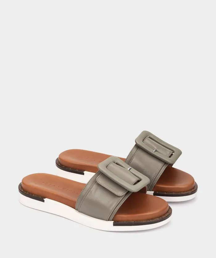 Pedro Miralles Flat Sandals MARSALA Florencia Oliva 8211 Woman Pedro Miralles Flat Sandals MARSALA Florencia Oliva 8211 Woman