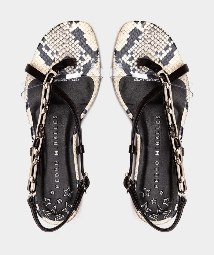Pedro Miralles Flat Sandals OLEGGIO Kaiser Negro 8211 Woman Pedro Miralles Flat Sandals OLEGGIO Kaiser Negro 8211 Woman
