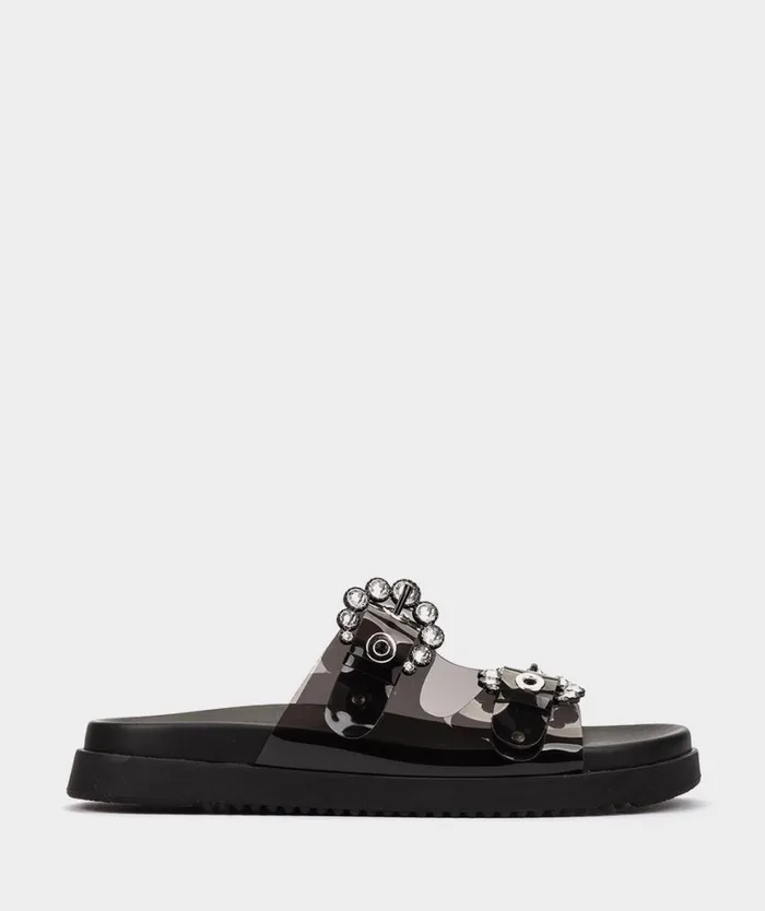 Pedro Miralles Flat Sandals PORI Napa Negro 8211 Woman