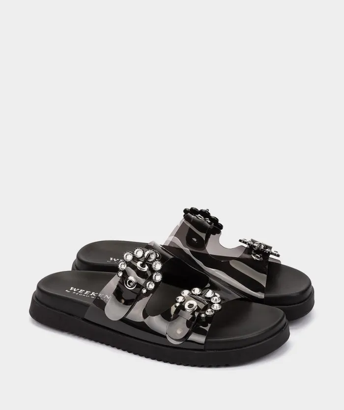 Pedro Miralles Flat Sandals PORI Napa Negro 8211 Woman Pedro Miralles Flat Sandals PORI Napa Negro 8211 Woman