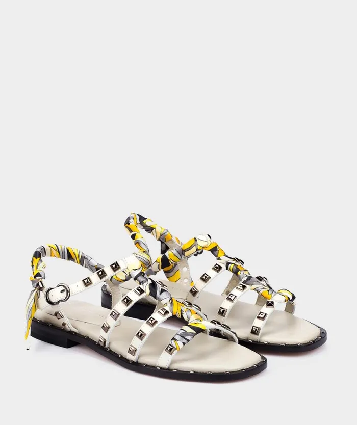 Pedro Miralles Flat Sandals ROMA Nature Blanco 8211 Woman Pedro Miralles Flat Sandals ROMA Nature Blanco 8211 Woman