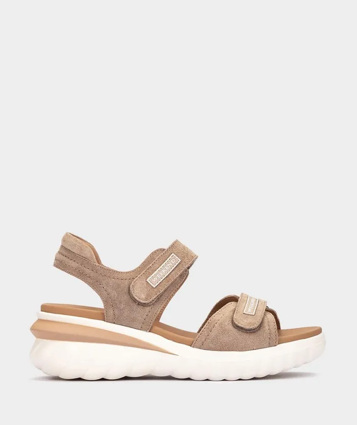 Pedro Miralles Flat Sandals SALOU Baby Silk Noisette 8211 Woman Pedro Miralles Flat Sandals SALOU Baby Silk Noisette 8211 Woman