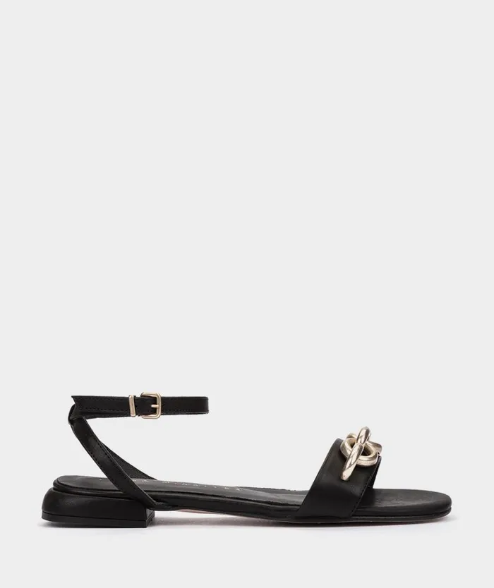 Pedro Miralles Flat Sandals TOCHI Alfa Negro 8211 Woman Pedro Miralles Flat Sandals TOCHI Alfa Negro 8211 Woman