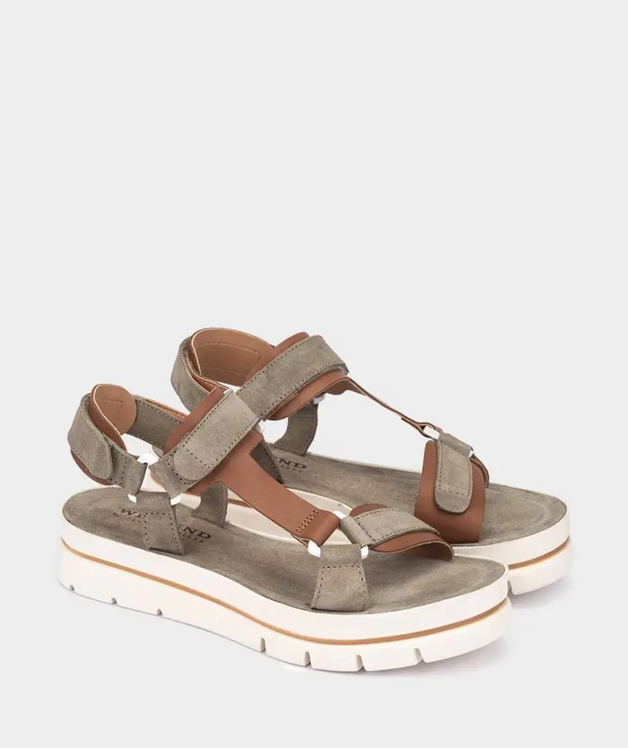 Pedro Miralles Flat Sandals TRENTON Velour Salvia 8211 Woman Pedro Miralles Flat Sandals TRENTON Velour Salvia 8211 Woman
