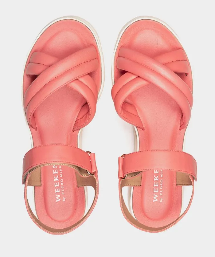 Pedro Miralles Flat Sandals VIANA Cloud Corallo 8211 Woman Pedro Miralles Flat Sandals VIANA Cloud Corallo 8211 Woman