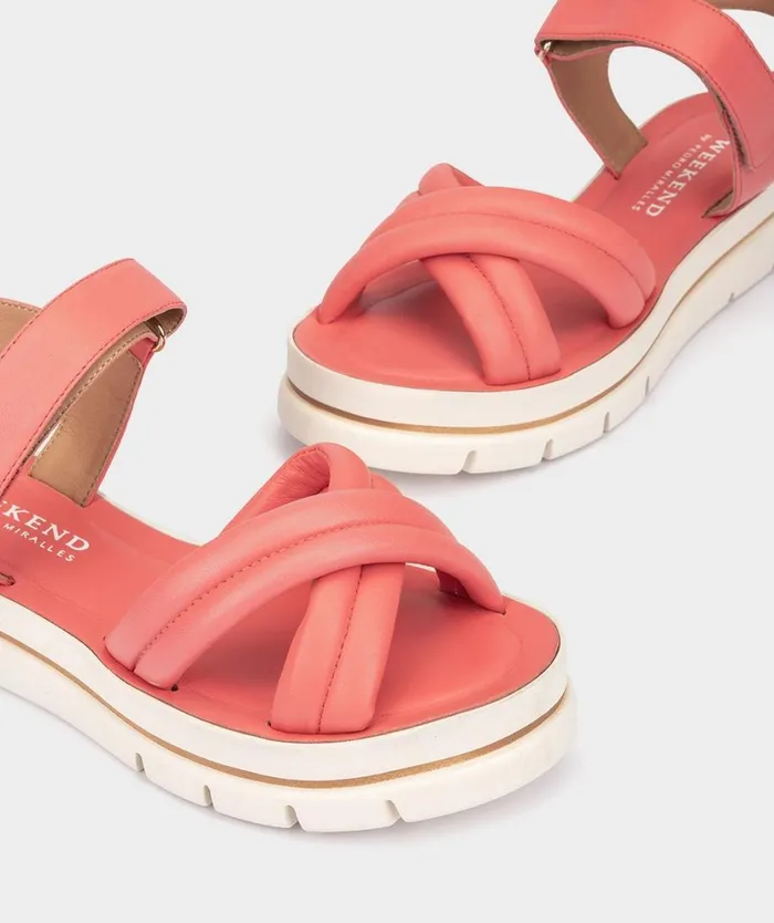Pedro Miralles Flat Sandals VIANA Cloud Corallo 8211 Woman Pedro Miralles Flat Sandals VIANA Cloud Corallo 8211 Woman