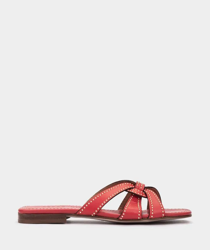 Pedro Miralles Flat Sandals VILLAJOYOSA Alfa Rojo 8211 Woman