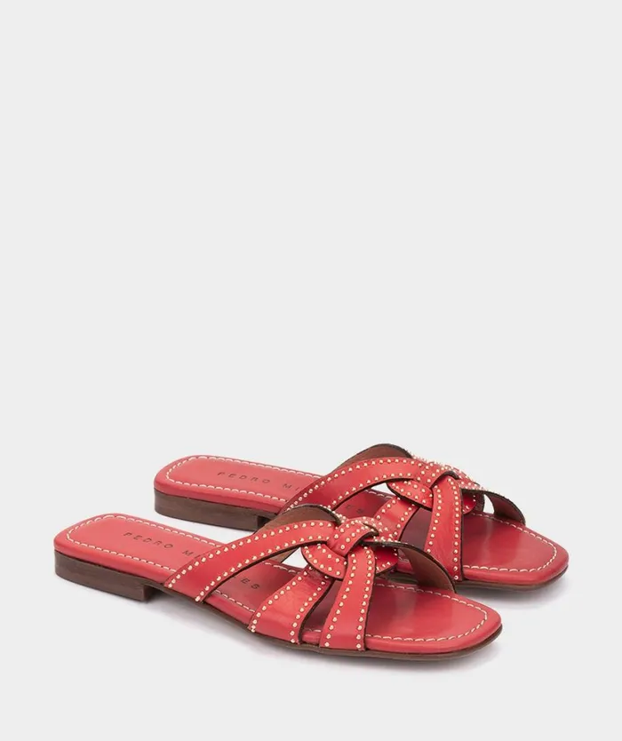 Pedro Miralles Flat Sandals VILLAJOYOSA Alfa Rojo 8211 Woman Pedro Miralles Flat Sandals VILLAJOYOSA Alfa Rojo 8211 Woman