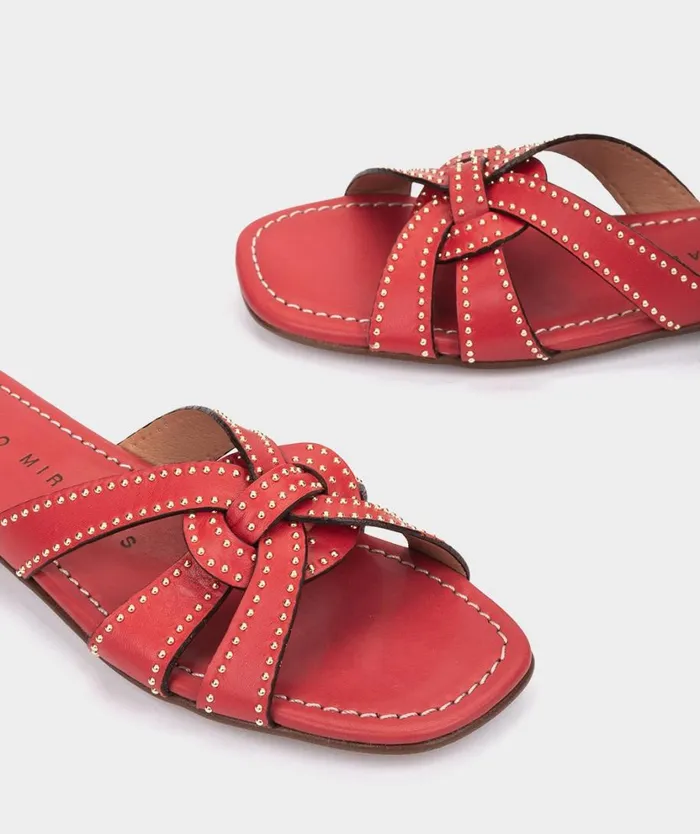 Pedro Miralles Flat Sandals VILLAJOYOSA Alfa Rojo 8211 Woman Pedro Miralles Flat Sandals VILLAJOYOSA Alfa Rojo 8211 Woman