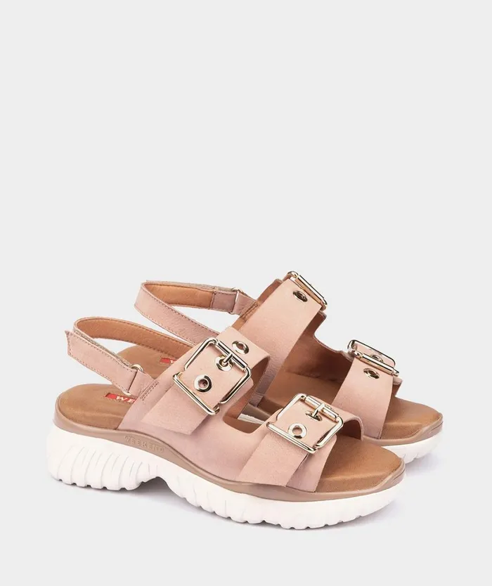Pedro Miralles Flat Sandals YUCATN Nobuck Peony 8211 Woman Pedro Miralles Flat Sandals YUCATN Nobuck Peony 8211 Woman