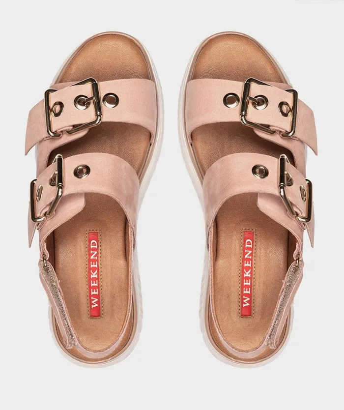 Pedro Miralles Flat Sandals YUCATN Nobuck Peony 8211 Woman Pedro Miralles Flat Sandals YUCATN Nobuck Peony 8211 Woman