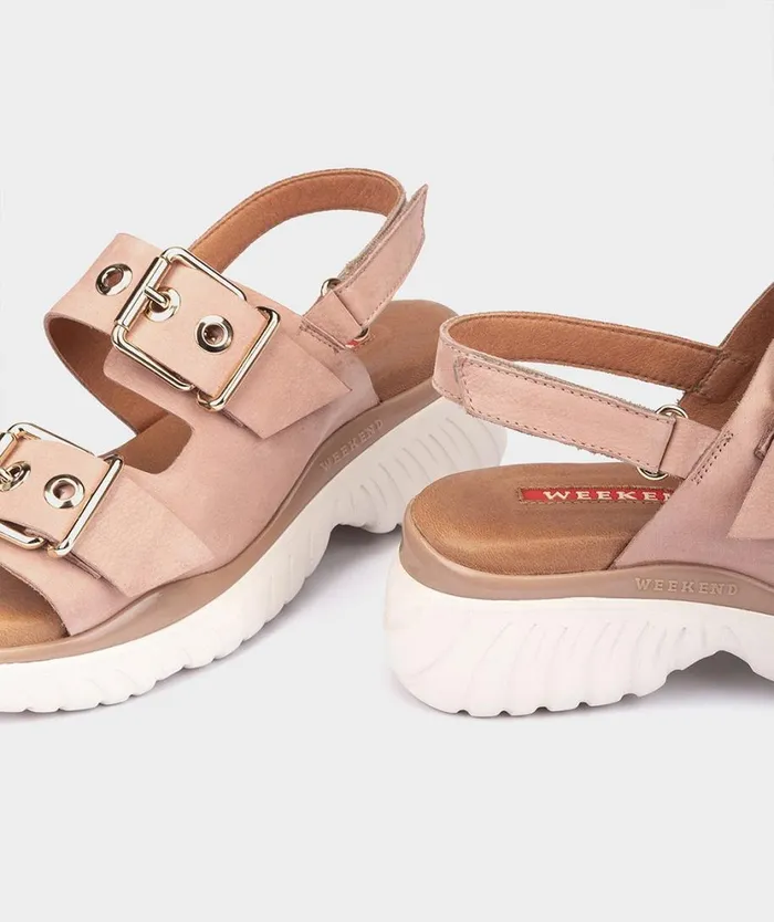 Pedro Miralles Flat Sandals YUCATN Nobuck Peony 8211 Woman Pedro Miralles Flat Sandals YUCATN Nobuck Peony 8211 Woman