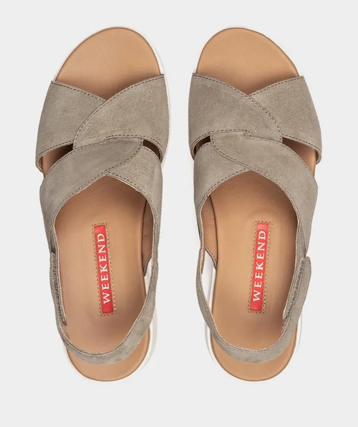 Pedro Miralles Flat Sandals ZAMORA Velour Salvia 8211 Woman Pedro Miralles Flat Sandals ZAMORA Velour Salvia 8211 Woman