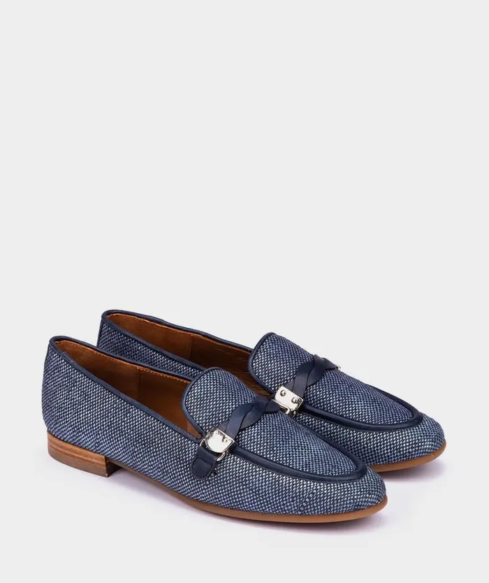 Pedro Miralles Flat Shoes ALCUDIA Rafia Marino 8211 Woman Pedro Miralles Flat Shoes ALCUDIA Rafia Marino 8211 Woman