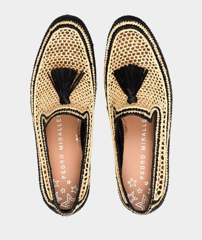 Pedro Miralles Flat Shoes CRDOBA Crochet Negro 8211 Woman Pedro Miralles Flat Shoes CRDOBA Crochet Negro 8211 Woman