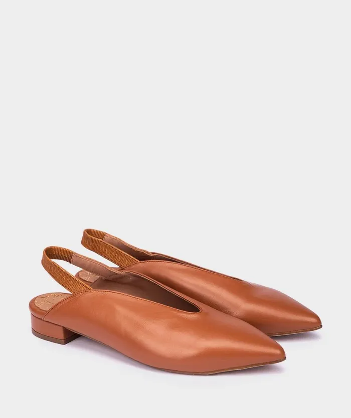 Pedro Miralles Flat Shoes CANNES Chiffon Cuoio 8211 Woman Pedro Miralles Flat Shoes CANNES Chiffon Cuoio 8211 Woman