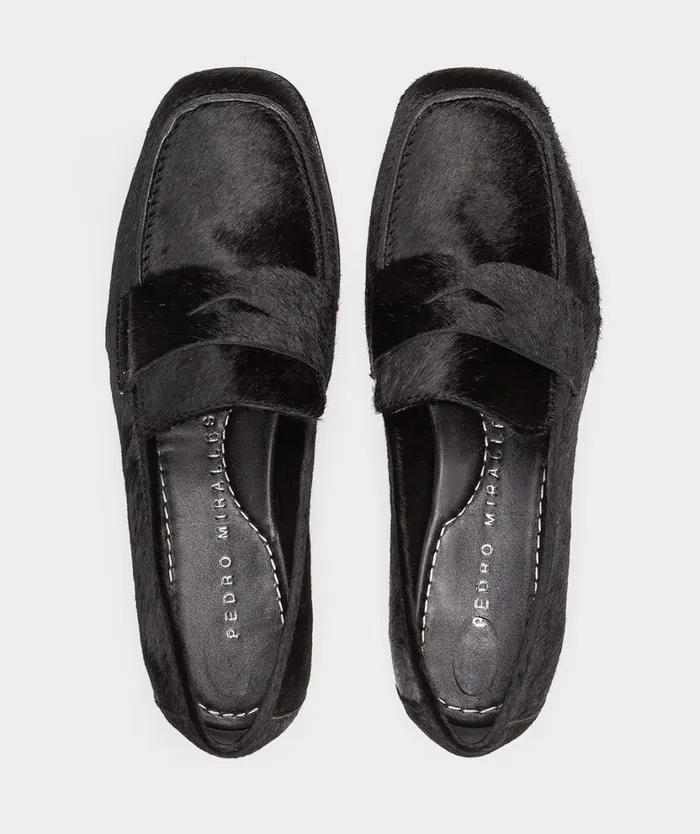 Pedro Miralles Flat Shoes CASPIO Pony Negro 8211 Woman Pedro Miralles Flat Shoes CASPIO Pony Negro 8211 Woman