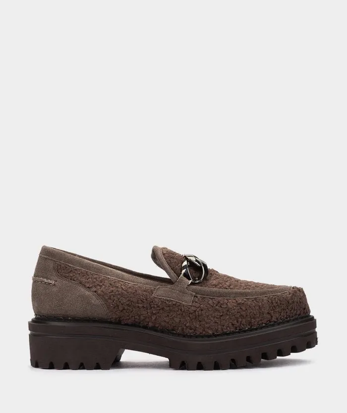 Pedro Miralles Flat Shoes LETONIA Pecorino Marron 8211 Woman