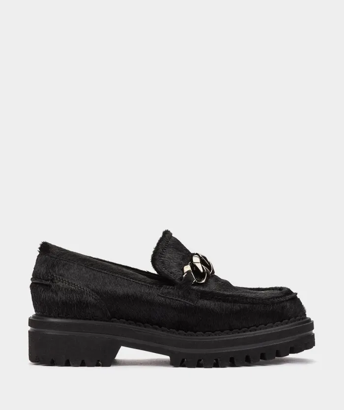 Pedro Miralles Flat Shoes LETONIA Pony Negro 8211 Woman