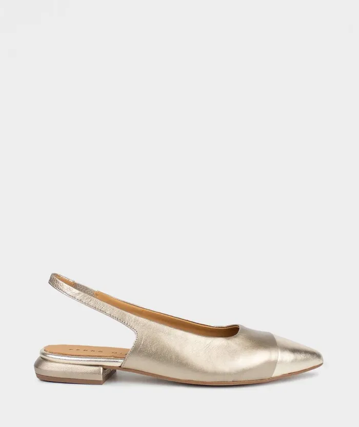 Pedro Miralles Flat Shoes LUENA Napa Metal Humo 8211 Woman