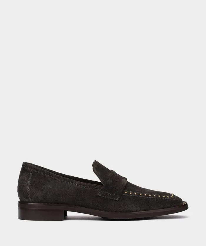 Pedro Miralles Flat Shoes NITRA Velour Basalto 8211 Woman